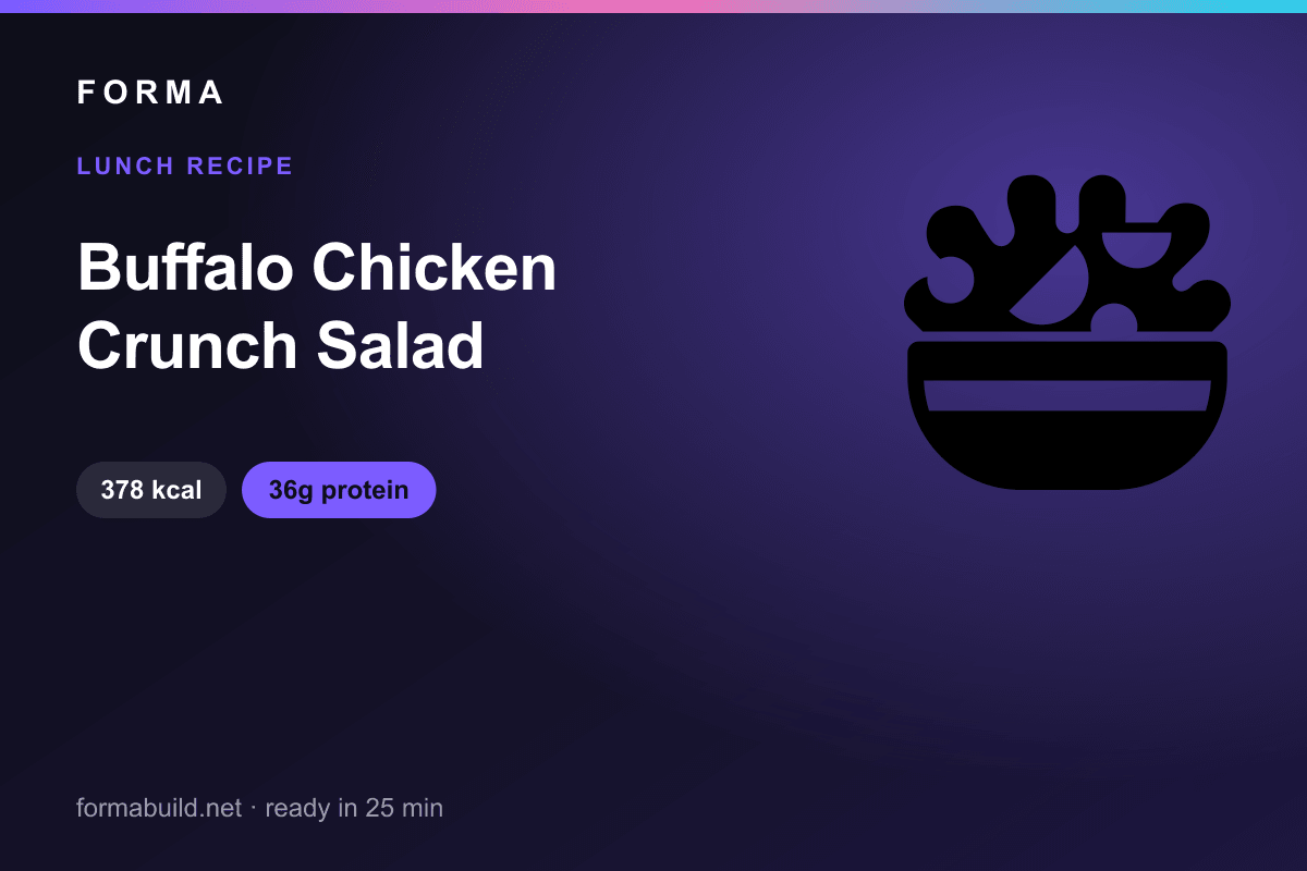 Buffalo Chicken Crunch Salad