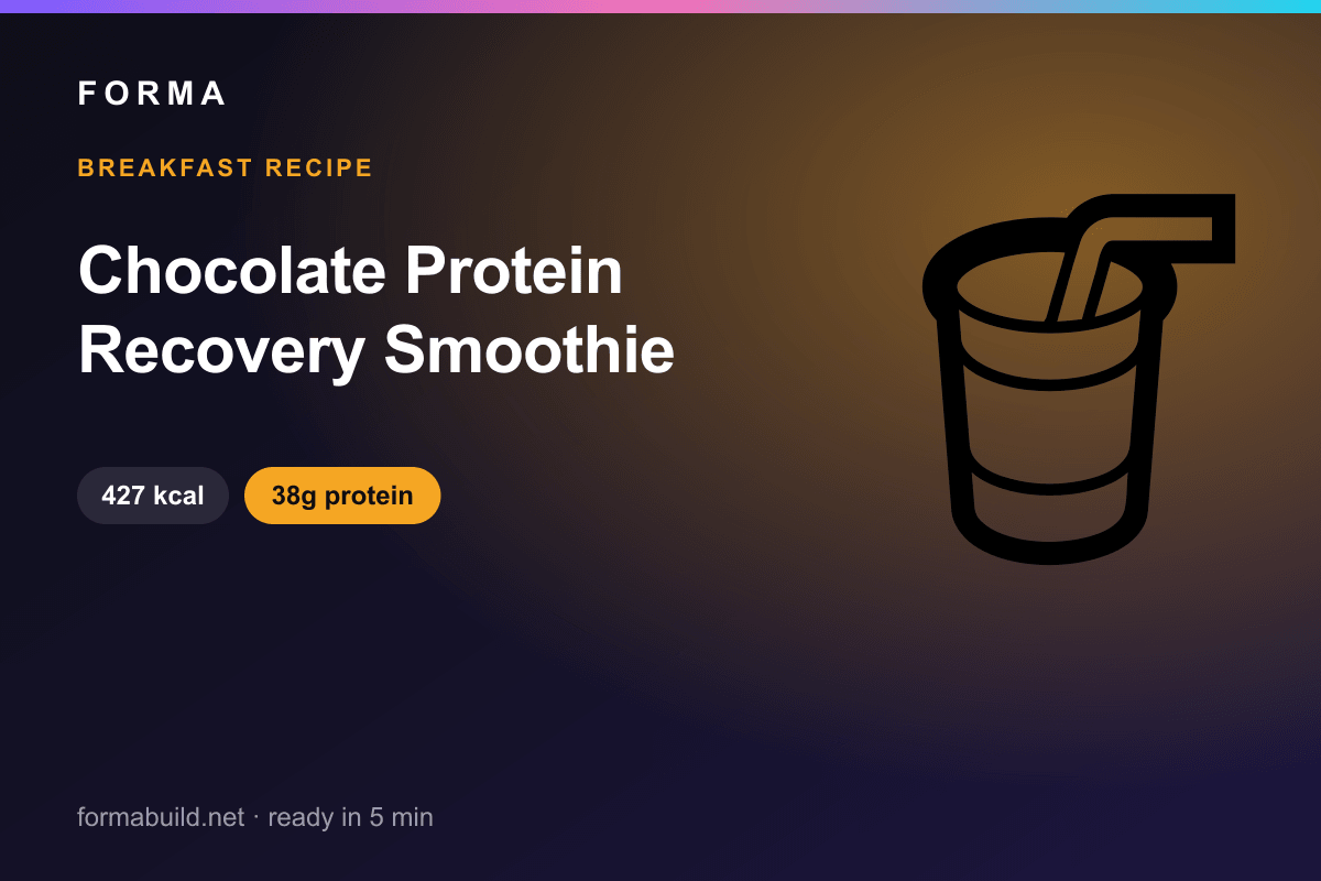 Chocolate Protein Recovery Smoothie