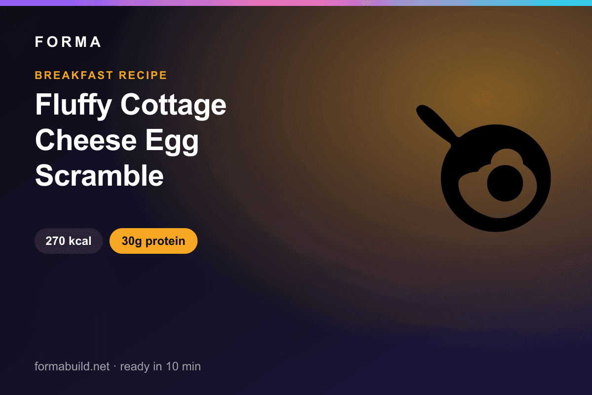 Fluffy Cottage Cheese Egg Scramble