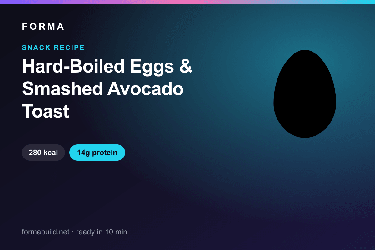 Hard-Boiled Eggs & Smashed Avocado Toast