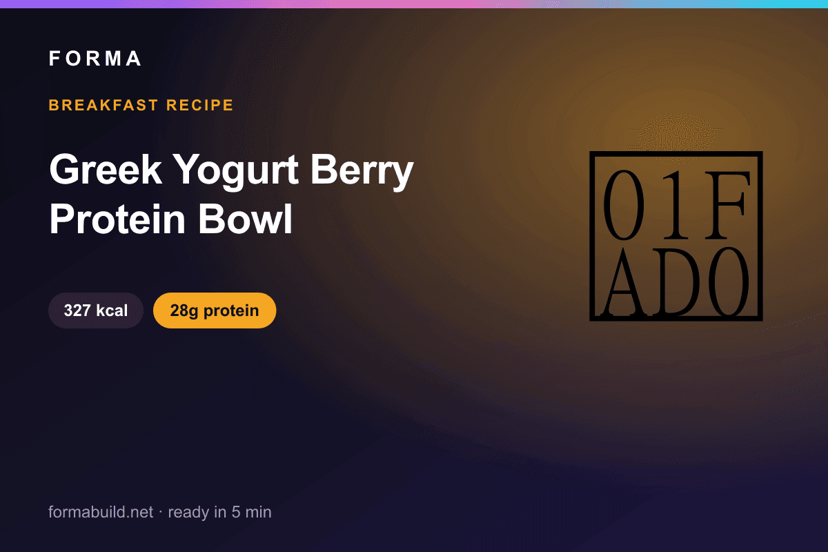 Greek Yogurt Berry Protein Bowl