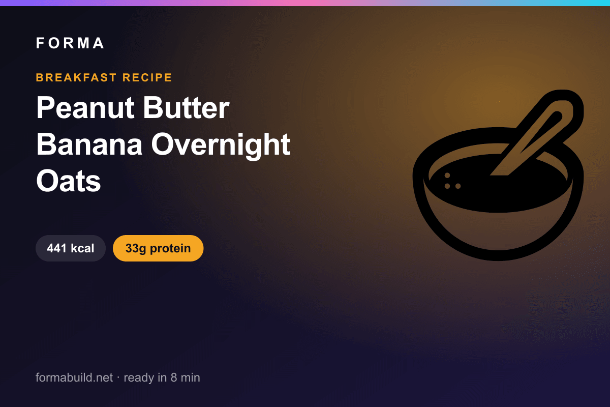 Peanut Butter Banana Overnight Oats