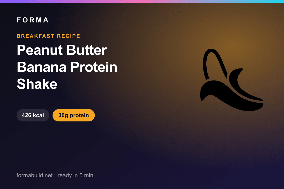 Peanut Butter Banana Protein Shake