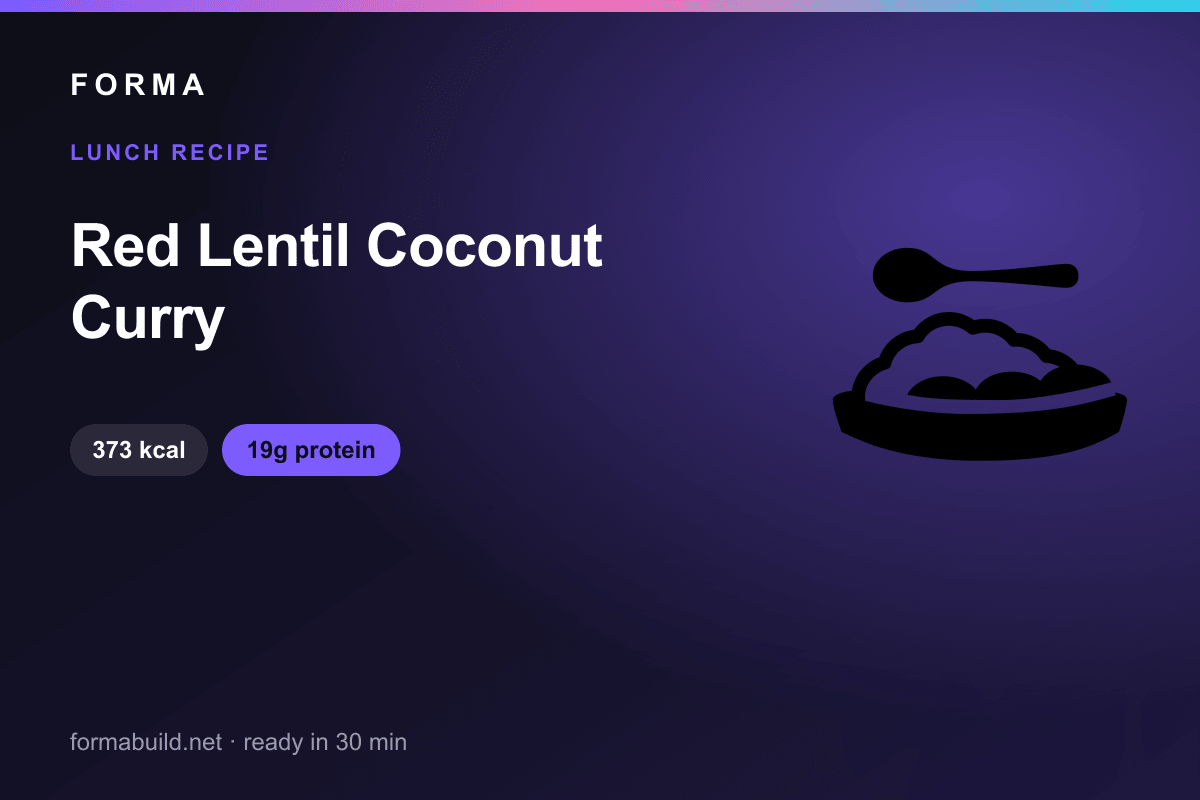Red Lentil Coconut Curry