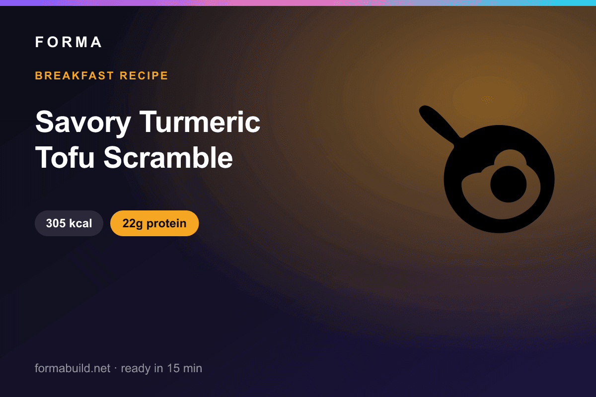 Savory Turmeric Tofu Scramble