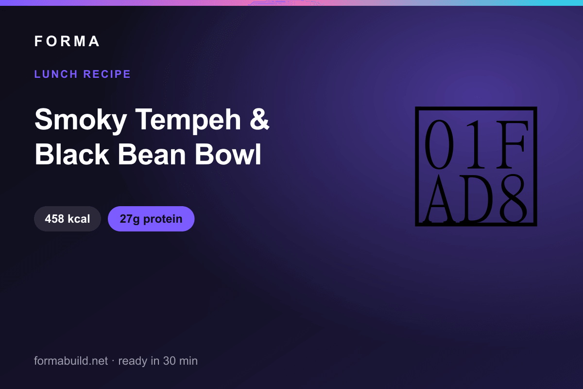 Smoky Tempeh & Black Bean Bowl