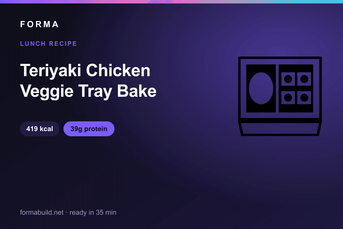 Teriyaki Chicken Veggie Tray Bake
