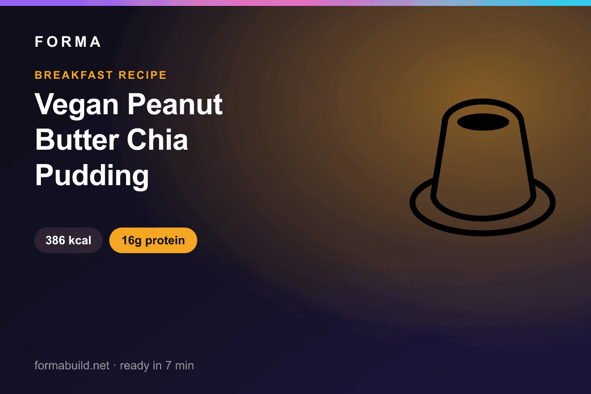 Vegan Peanut Butter Chia Pudding